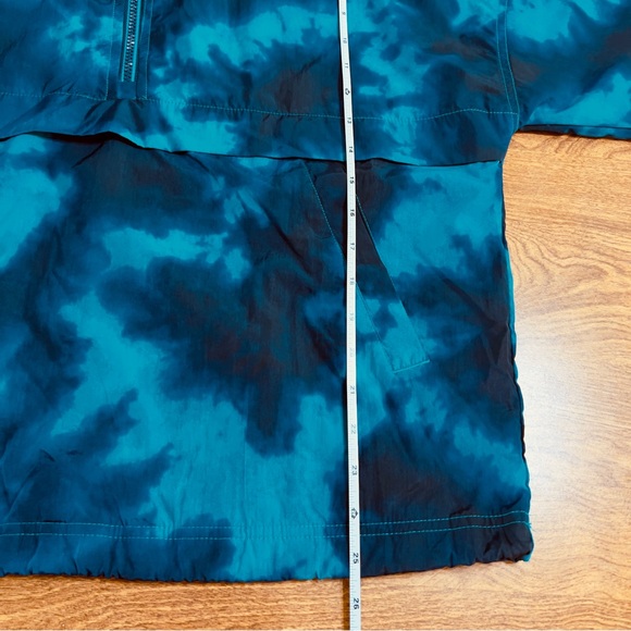 Champion Blue Green Tie dye Half Zip Hoody Activewear Lightweight PullOn Jacket - Picture 12 of 13
